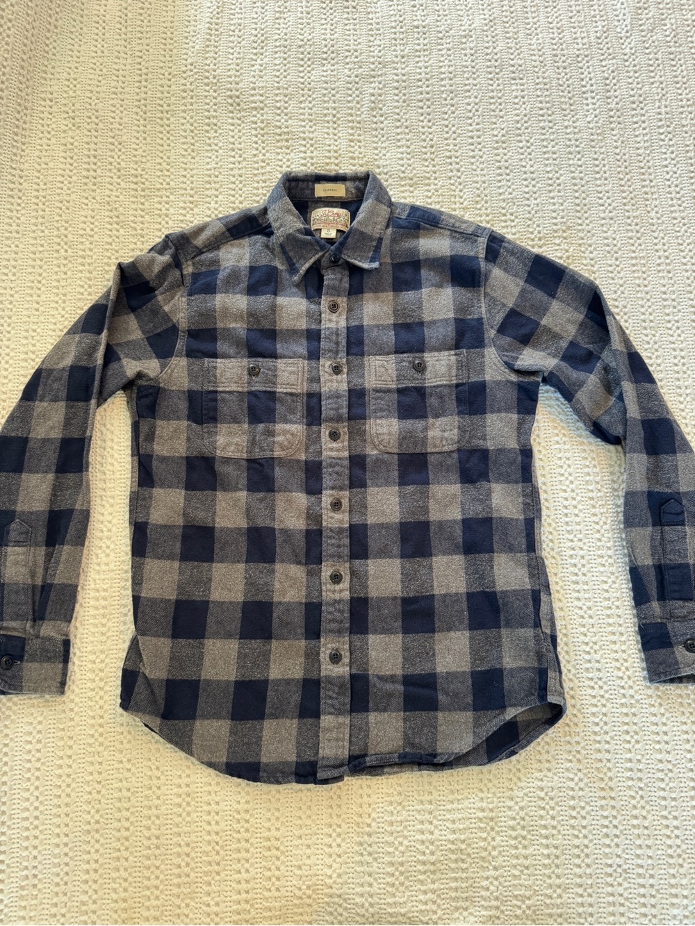 J.Crew Men’s Small Classic Double Brushed Midweight Flannel Shirt